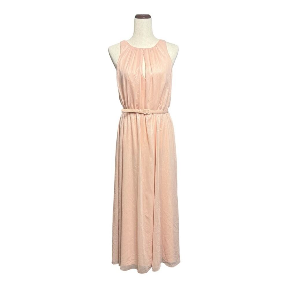 NWT Ralph Lauren (Black Label) Soft Peach Pink Maxi Dress Size 6 SS0878